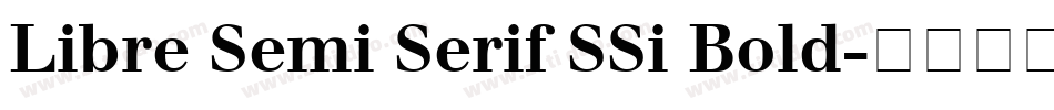 Libre Semi Serif SSi Bold字体转换